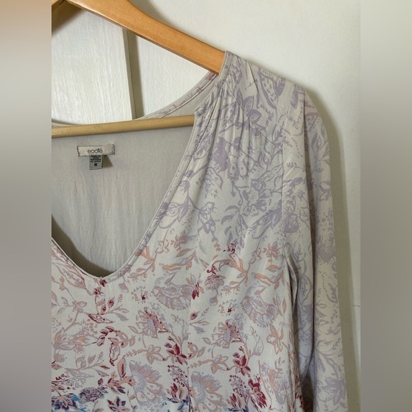 ECOTE tunic blouse flowy high low hem boho - Picture 3 of 13